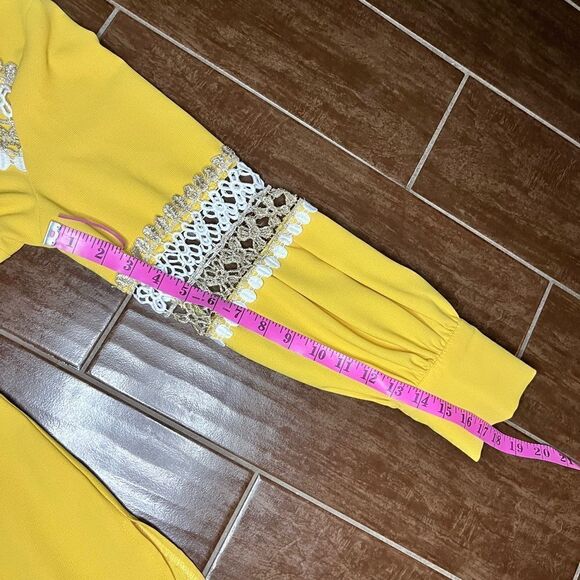 Park Macca mustard fitted Longsleeved blouse sz 46(12) - Picture 7 of 7